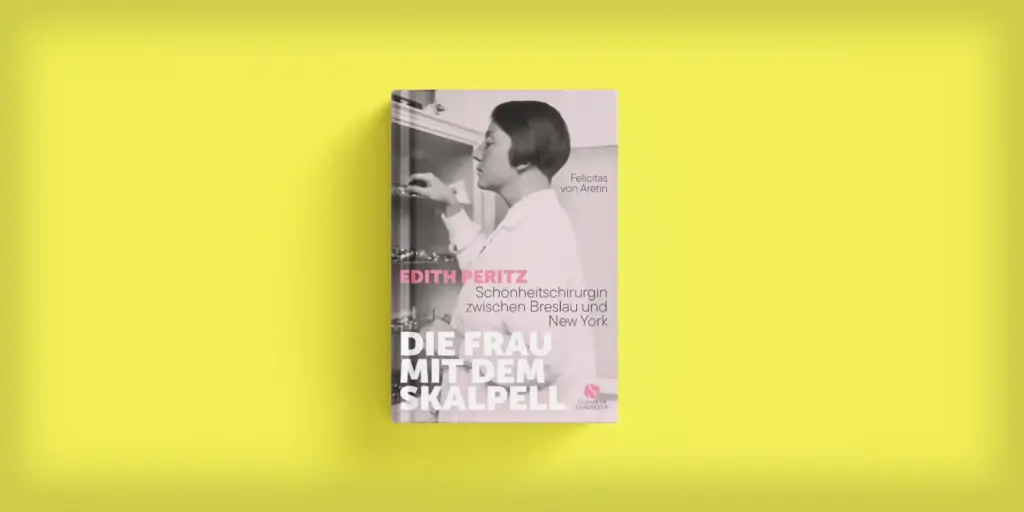 Die Frau mit dem Skalpell Header (gelber Hintergrund)